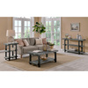 Alaterre Furniture Pomona 42" Metal and Wood Coffee Table, Slate Gray AMBA11SG
